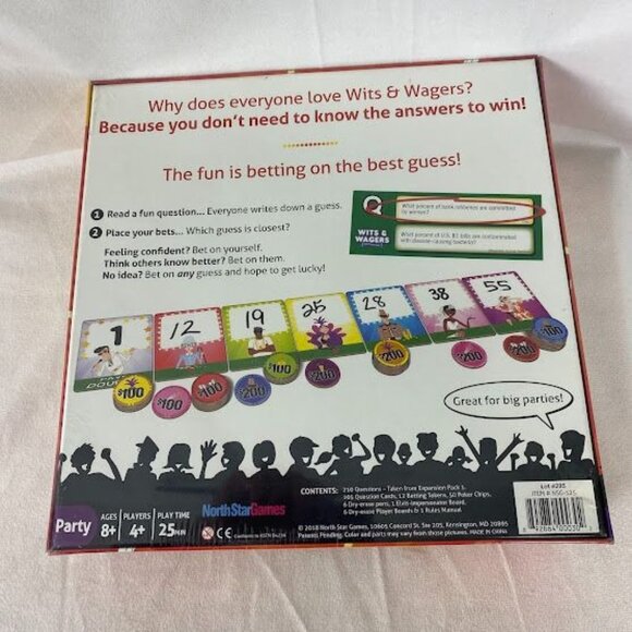 Wits & Wagers Board Game- - Party Edition Sealed by North Star. - Picture 2 of 2